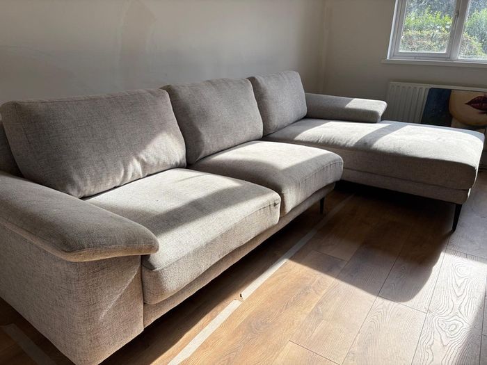 EZ Living Light Grey L Shape/Corner Sofa