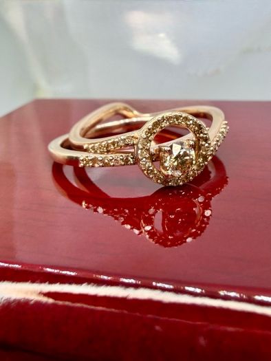 Diamond Interlocking Ring