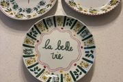 Fragonard Parfumeur Made in France Brand New Boxed set of small plates ( 3 ) 15 cm diameter