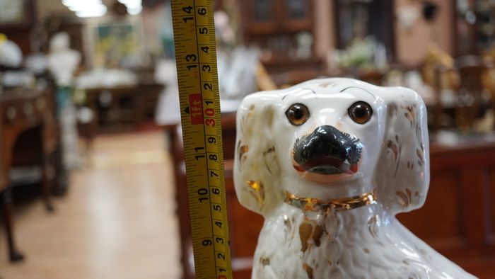 Large Victorian Staffordshire Dog Figurine