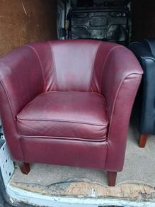 Tub chair leather