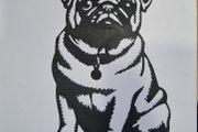 Cute Pug Greeting Card
