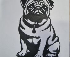 Cute Pug Greeting Card