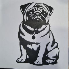 Cute Pug Greeting Card