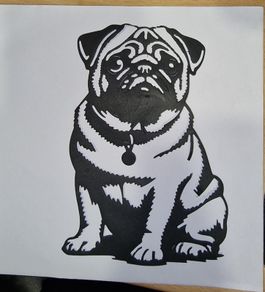 Cute Pug Greeting Card