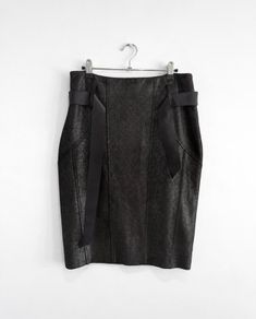 Pre Owned River Island Shimmer Metallic High-Waisted Pencil Skirt