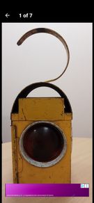 old oil railway lamp