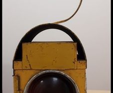 old oil railway lamp