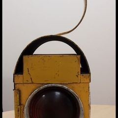 old oil railway lamp