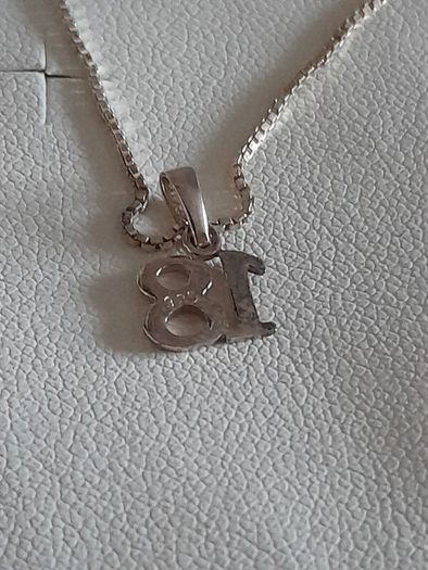 silver chain and pendant