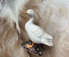 John Bordeaux Pottery Isles Of Scilly Small Duck Figure Sculpture