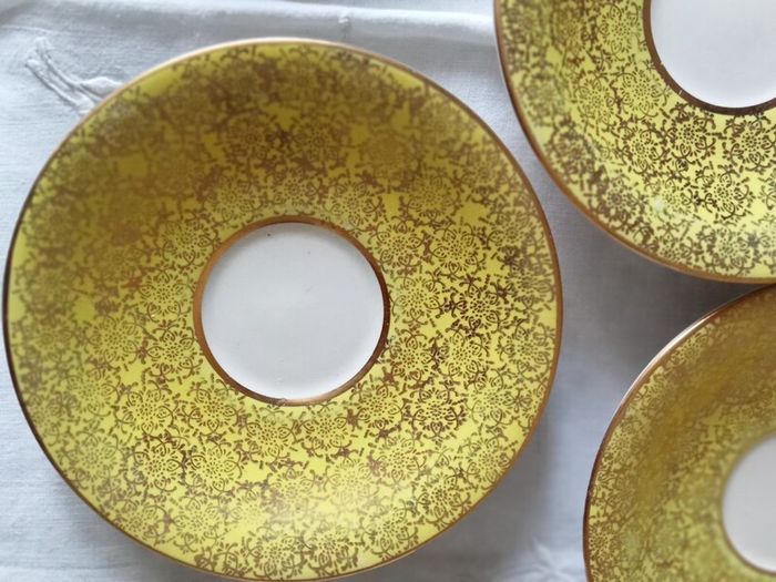 Rare Arklow Pottery saucers pattern 2453