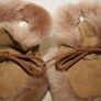 Olly B's Brown Sheepskin and Fur Baby Booties - New Image 3