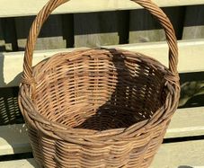 Vintage Basket Bag- Organic Shopping