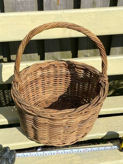 Vintage Basket Bag- Organic Shopping