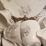 21 pcs Very pretty Vintage Royal Stuart Teaset Pale blue and pink flowers Image 2