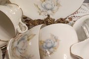 21 pcs Very pretty Vintage Royal Stuart Teaset Pale blue and pink flowers