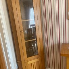 solid  oak corner unit