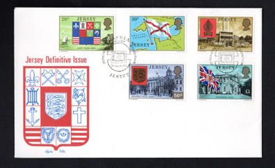 1976 Jersey Definitive Issue of High Value Stamps First Day Cover (FDC)