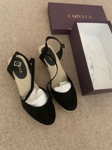 Carvela Black Wedge Sandal