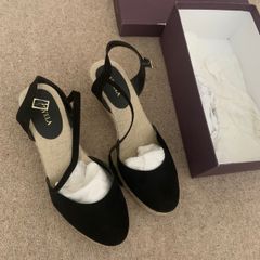 Carvela Black Wedge Sandal