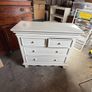 Solid wood chest of drawers and mirror Image 3