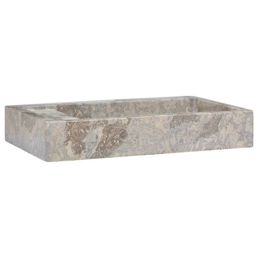 Sink Grey 58x39x10 cm Marble