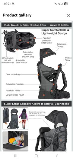 Baby Backpack Carrier