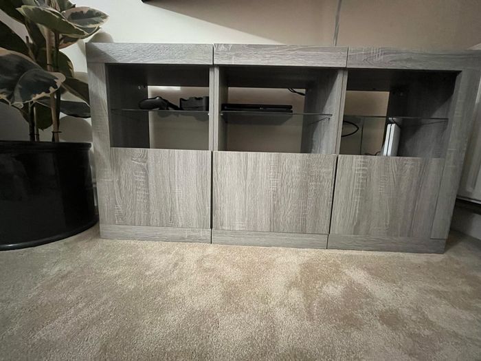 grey tv unit