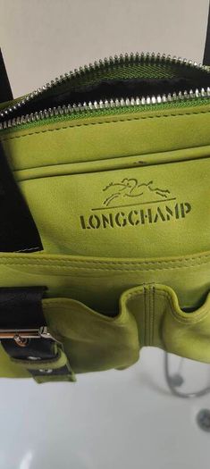 Longchamp Green Leather Women's Shoulder Handbag