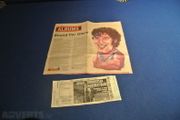 Bruce Springsteen - Old Concert Ticket &amp; Article