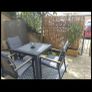 Garden table and 3 chairs Image 2