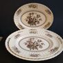 Beautiful Set of Three Vintage Graduated Wade Platters in the Meadow Pattern Image 2