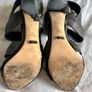 Bally vintage Y2K 00s leather black strappy high heel sandals EU37.5 Image 4