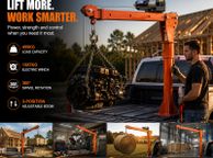 main image for ad Electric Pickup Truck Crane 499kg with 1587kg Electric Winch 360 Degree Swivel