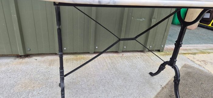 Cast Iron Marble Table