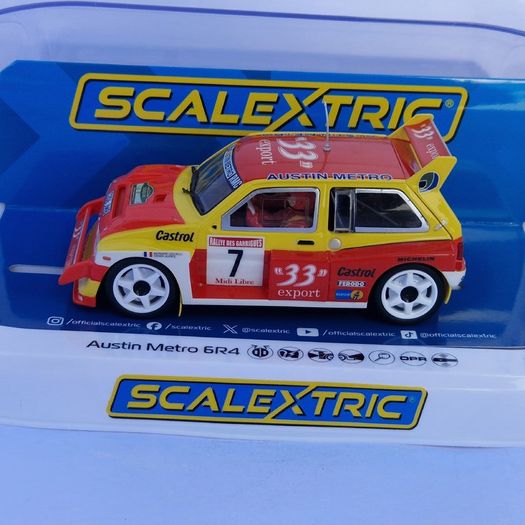 Scalextric C4668 Austin Metro 6R4 - Didier Auriol Slot Car ( rally WRC )