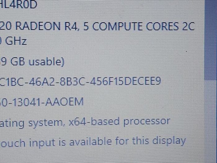 HP 15.6 inch Laptop, Model 15-bw066sa, AMD A6-9220 Radeon R4, 5 Compute Cores 2C + 3G, 2.5GHz, 4GB Ram, 1 Terrabyte HDD,Windows 10, Microsoft Edge, Chrome and VLC