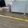 Edwardian / art nouveau brass fender Image 3