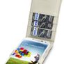 New Samsung I9500 Galaxy S4 Genuine Leather Flip Case Cover Black & White With Cream Inside Image 2