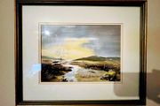 Original watercolour Donegal Dawn by artist Robert Allen dated 1997