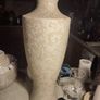 Beige Patterned Swirl large vase. Image 9