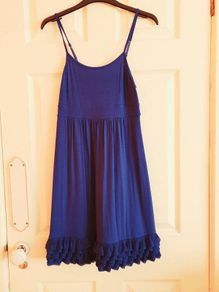 Blue strappy dress, Small size