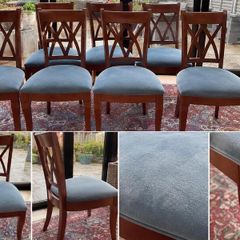 Six  dining room chairs