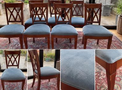 Six  dining room chairs