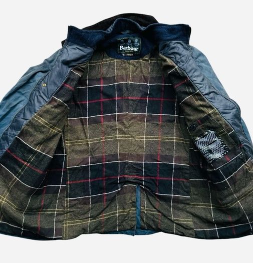 Barbour Ogston Wax Jacket Navy