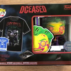 Funko DCeased Blacklight Joker Pop & Large T-Shirt