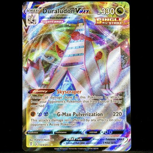 Duraludon VMAX 123/203 Ultra Holo Rare Evolving Skies Pokemon Card