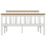 Bed Frame White Solid Pinewood 120 x 190 cm Image 3