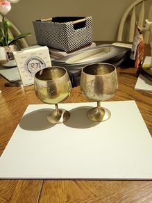 Pair of epns goblets